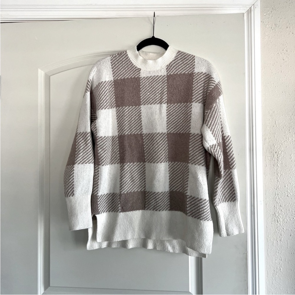 Abercrombie Plaid Oversized Sweater